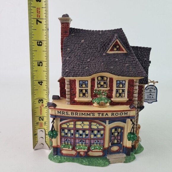 Department 56 Dickens Village Series Mrs. Brimm's Tea Room 58487 Completed - Picture 9 of 12